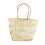 Load image into Gallery viewer, REGULAR STRAW BAG - LEATHER HANDLE
